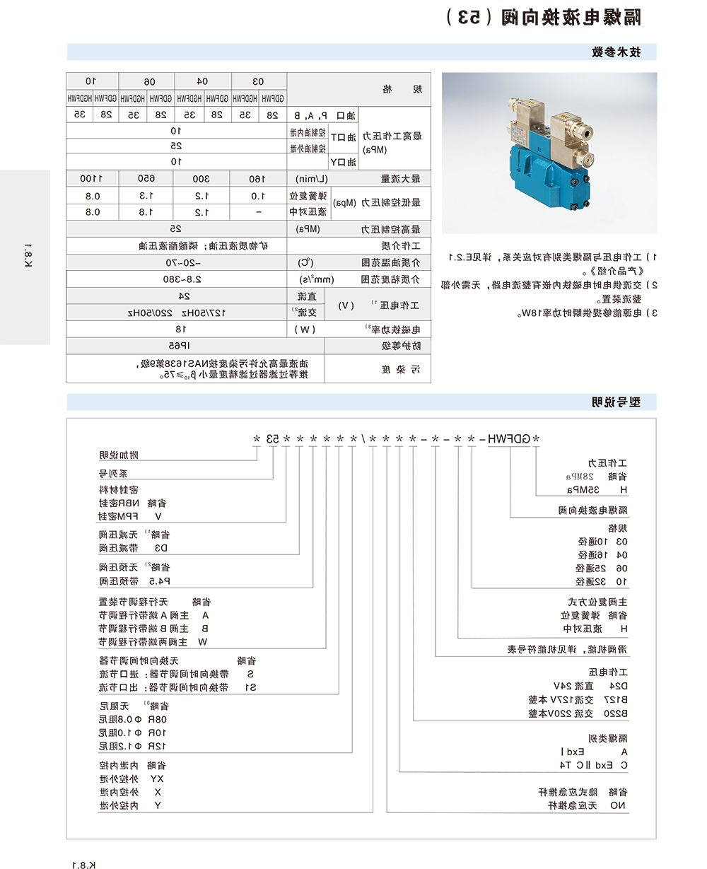 隔爆电液换向阀