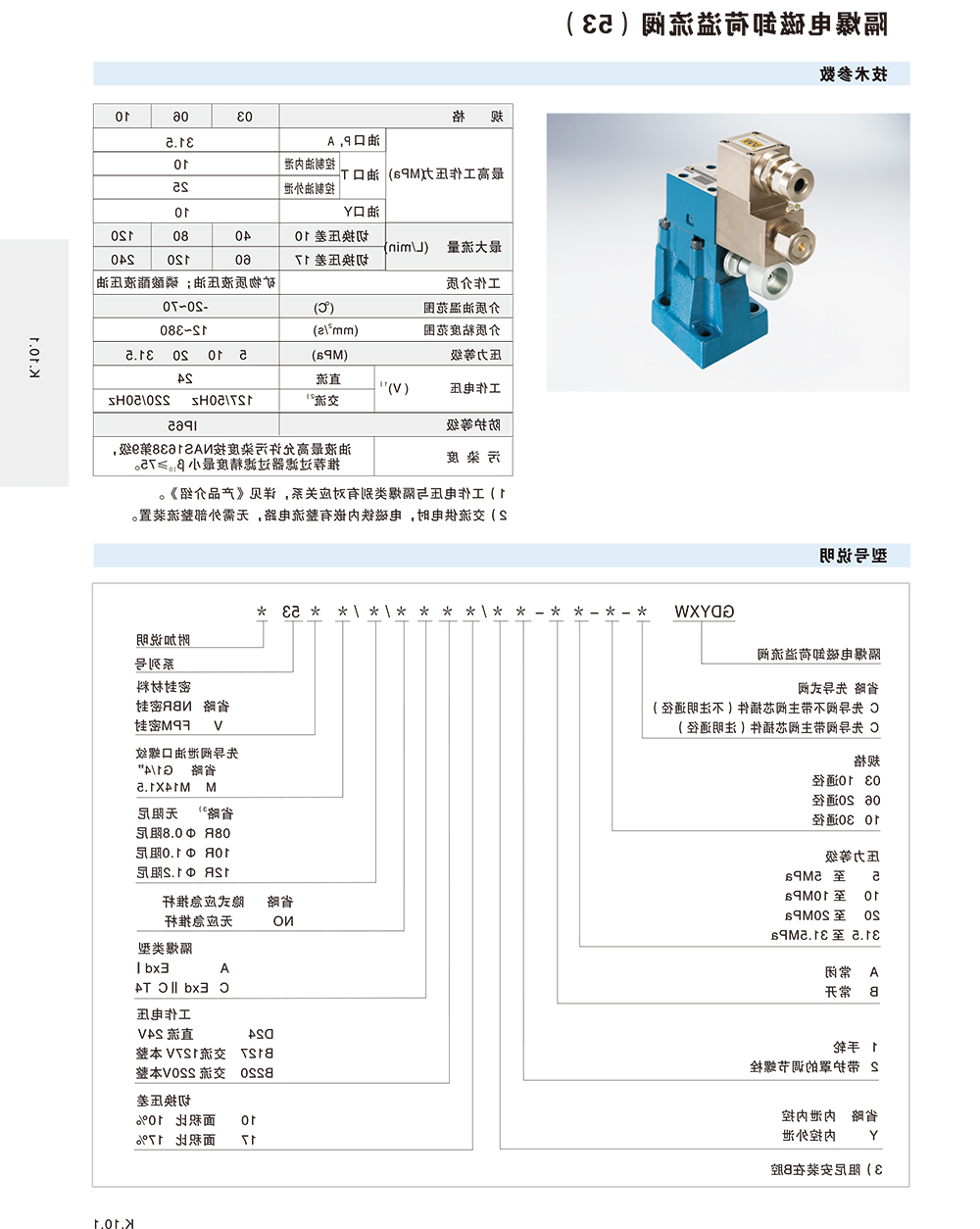 隔爆电磁卸荷溢流阀