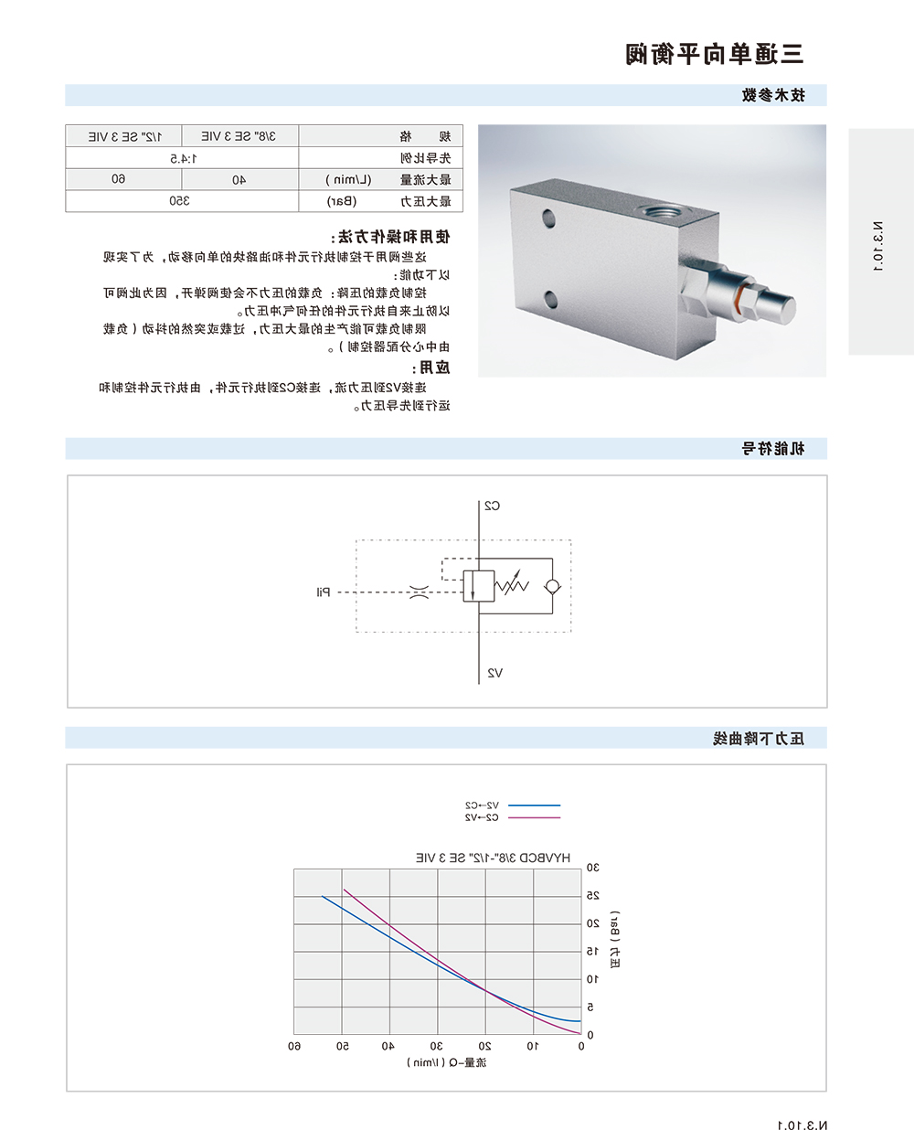 三通单向平衡阀